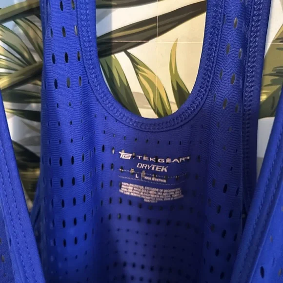 ii51 blue tank top Tek gear Large L - Picture 4 of 4